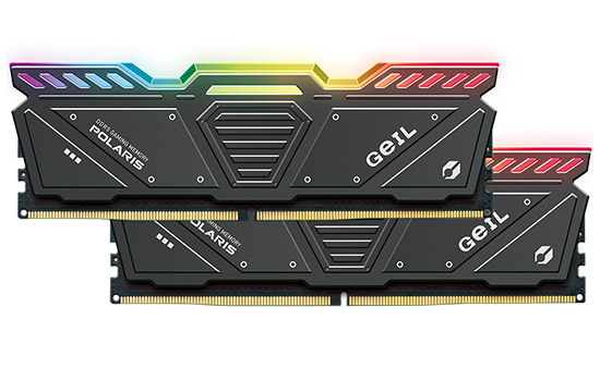 Memória DDR5 Geil Polaris RGB, 32GB (2x16GB), 5600MHz, Grey 